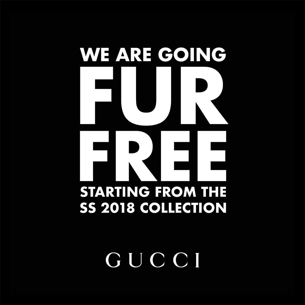 Gucci’s fur free policy: a milestone for the whole luxury fashion industry